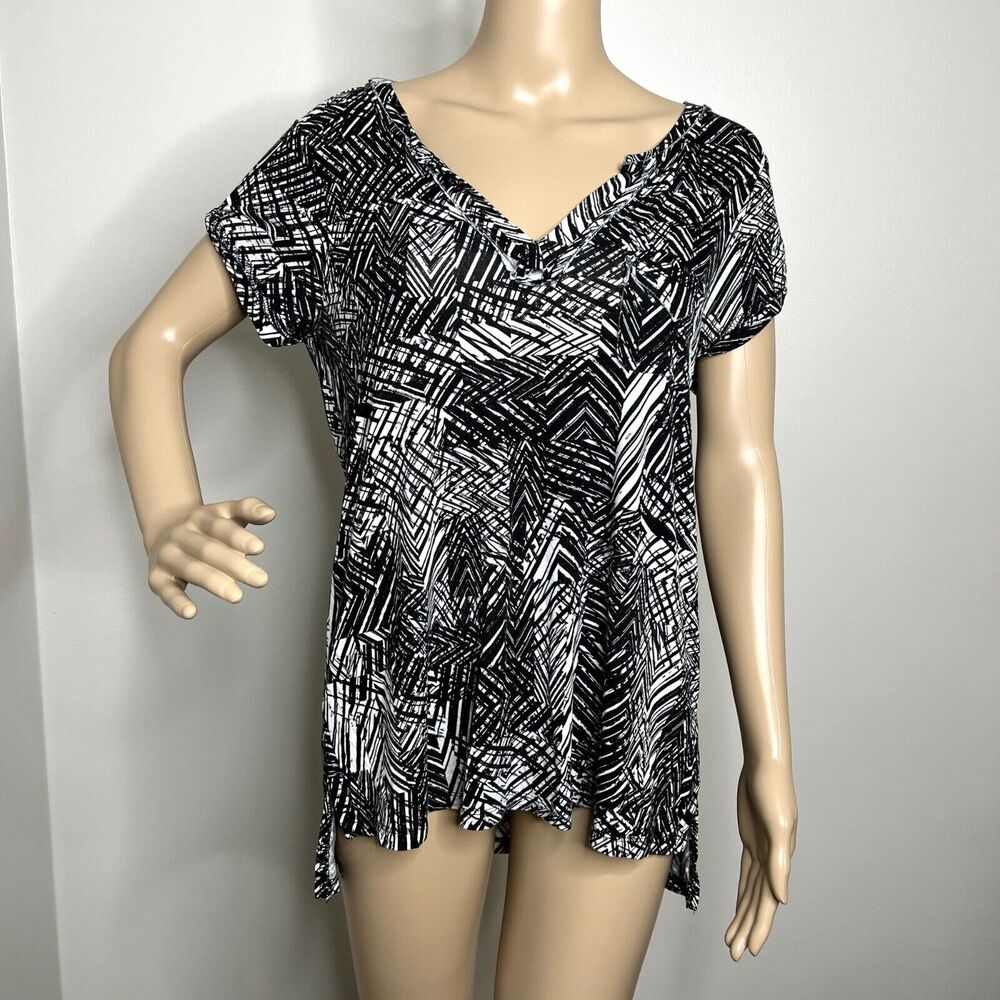 Cable & Gauge Patterned Short Sleeve Tee